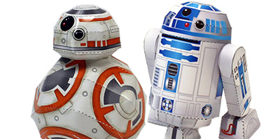 KADOKAWA社のスターウォーズキャラクターペーパークラフト
